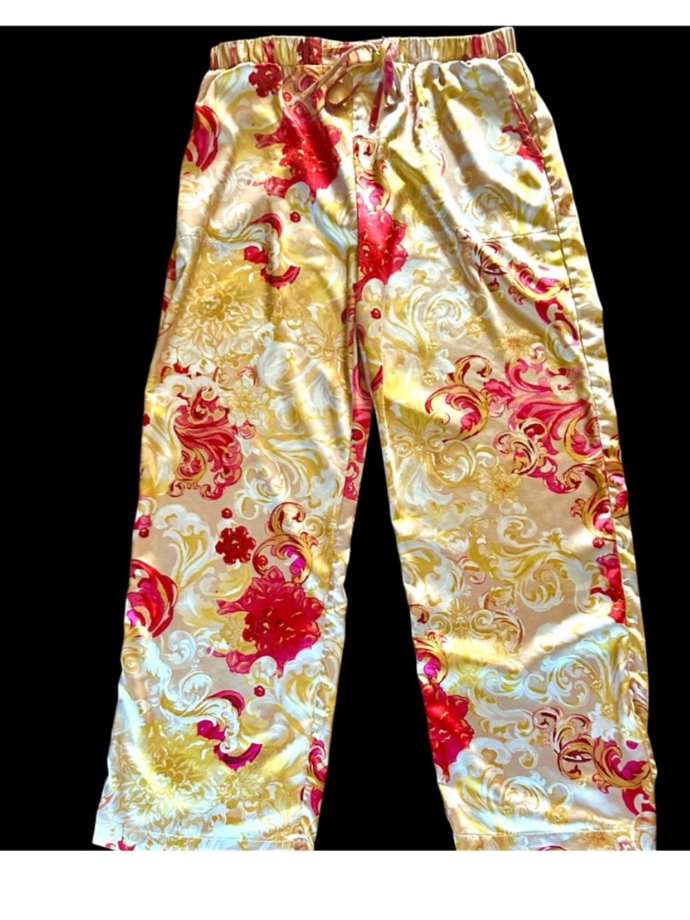 Soma Sensual Pink and Gold Printed Women's Tunic pants XL NWT